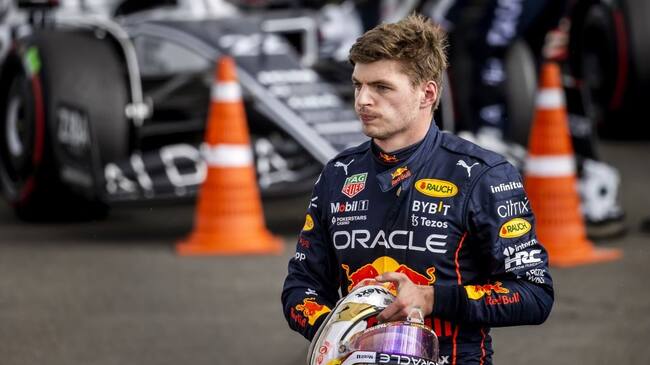 SILVERSTONE - Max Verstappen (Oracle Red Bull Racing) after the F1 Grand Prix of Great Britain at Silverstone on July 3, 2022 in Silverstone, England. REMKO DE WAAL (Photo by ANP via Getty Images)