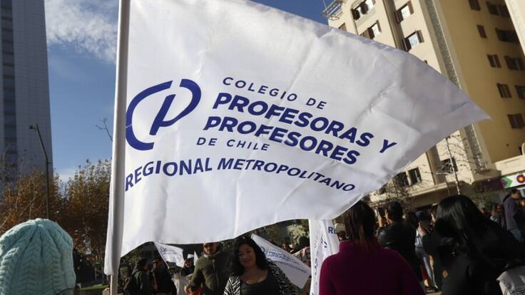 Inicia paro nacional de 24 horas convocado por el Colegio de Profesores