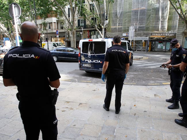 Un operativo de la policía española en Mallorca