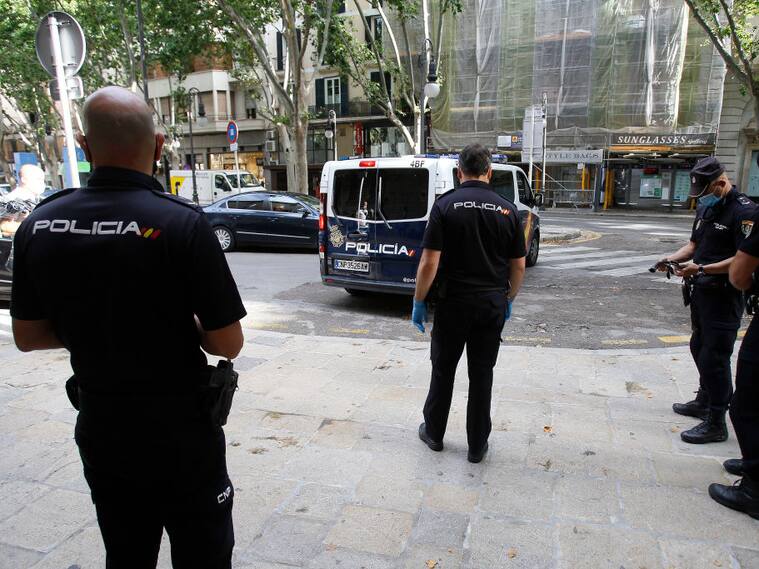 Un operativo de la policía española en Mallorca