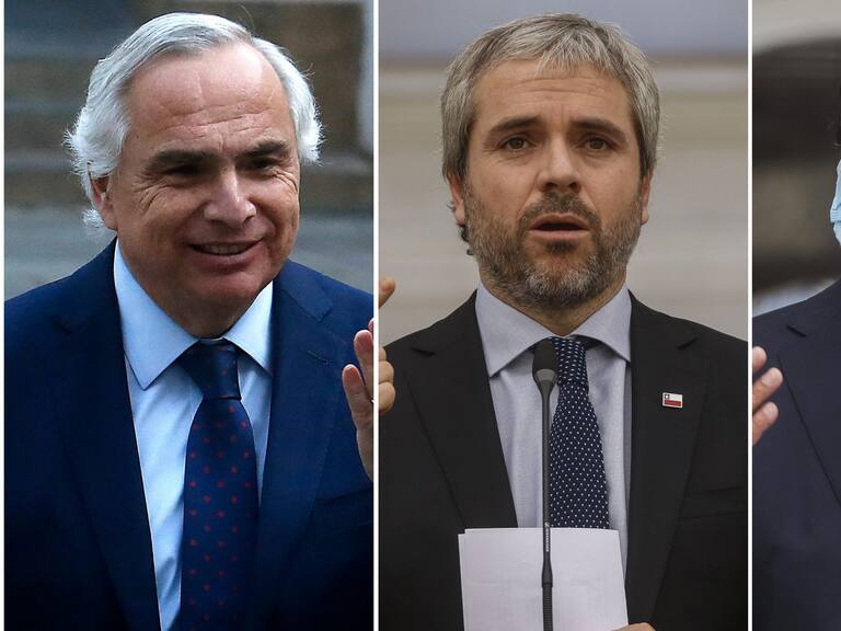 Andrés Chadwick, Gonzalo Blumel y Víctor Pérez