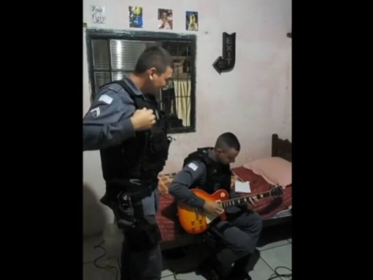 ¡La policía se unió! Detención de narcotraficante en Brasil terminó con covers de Metallica e Iron Maiden