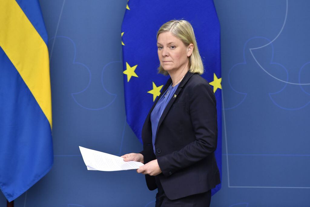 La renunciada primera ministra sueca Magdalena Andersson