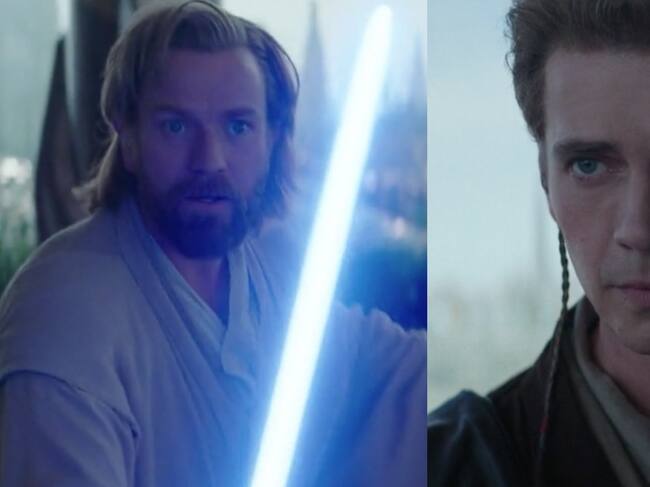 Obi-Wan y Anakin en el recuerdo de Vader.