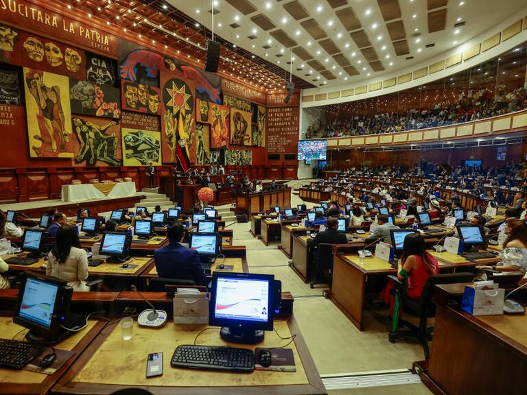 La sala de la Asamblea Nacional de Ecuador en la ciudad de Quito.