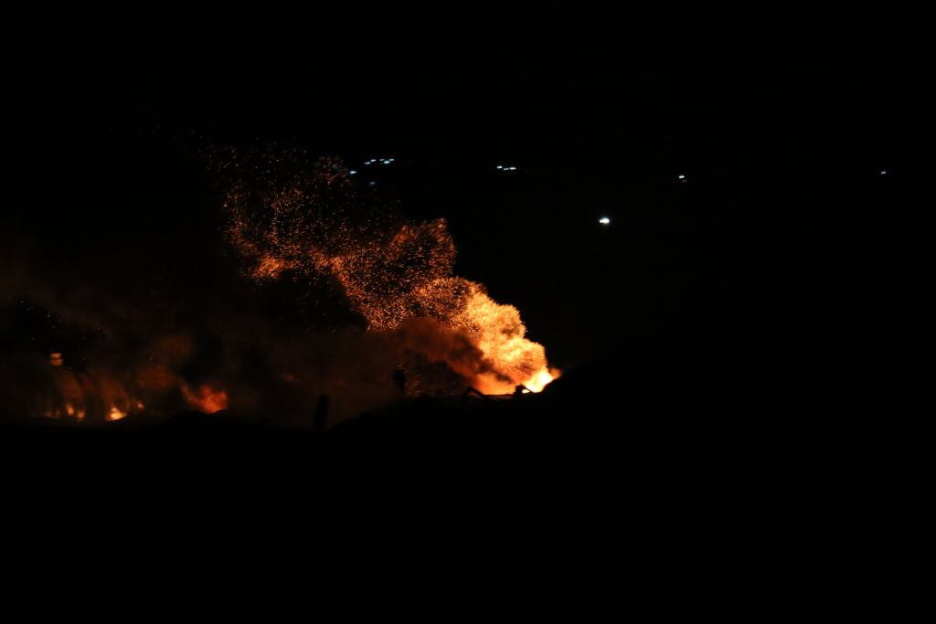 Un misil impacta en los alrededores de la ciudad de Alepo en Siria