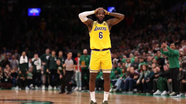 LeBron James - reclamos - error arbitral Lakers vs Celtics