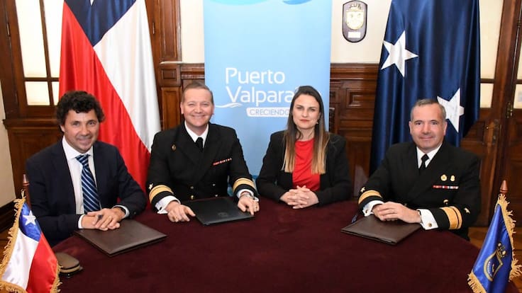 Acuerdo entre Puerto Valparaíso, Armada y ASMAR impulsa ampliación portuaria en Playa San Mateo