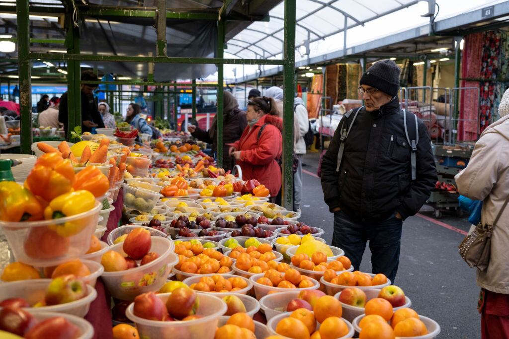 Un mercado abierto de comida en Birmingham