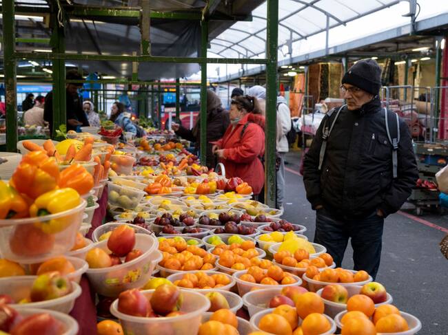 Un mercado abierto de comida en Birmingham