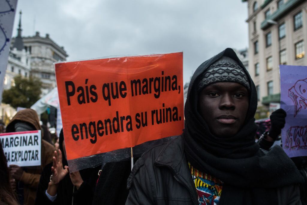 Marcha en contra del racismo y la xenofobia en España
