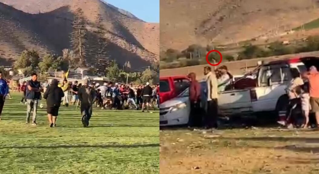 Partido de fútbol amateur en La Serena