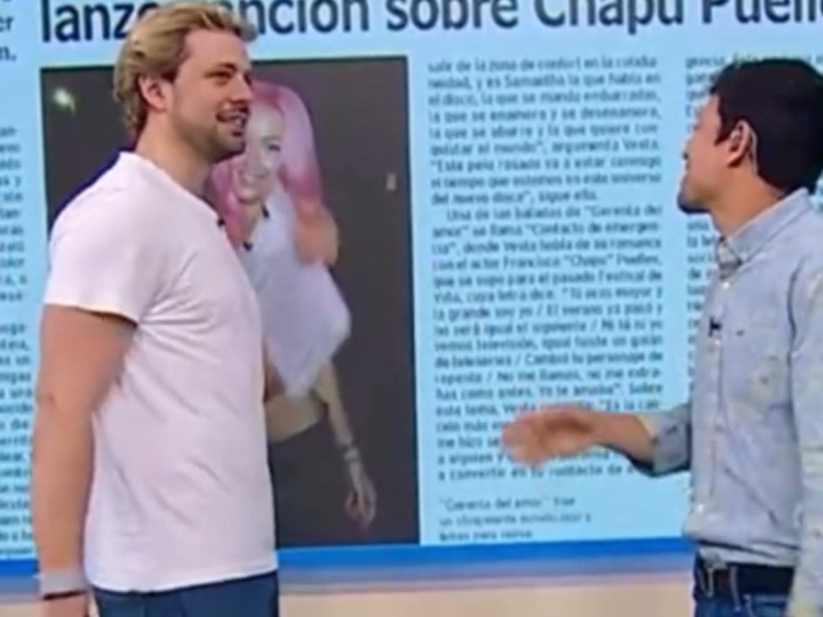 “¿Se la dedicó?”: el incómodo troleo de Joaquín Méndez a Chapu Puelles por supuesta dedicatoria de cantante chilena