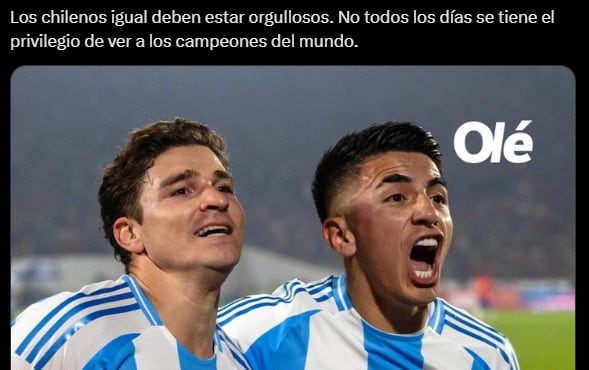 Prensa argentina se burla de Chile
