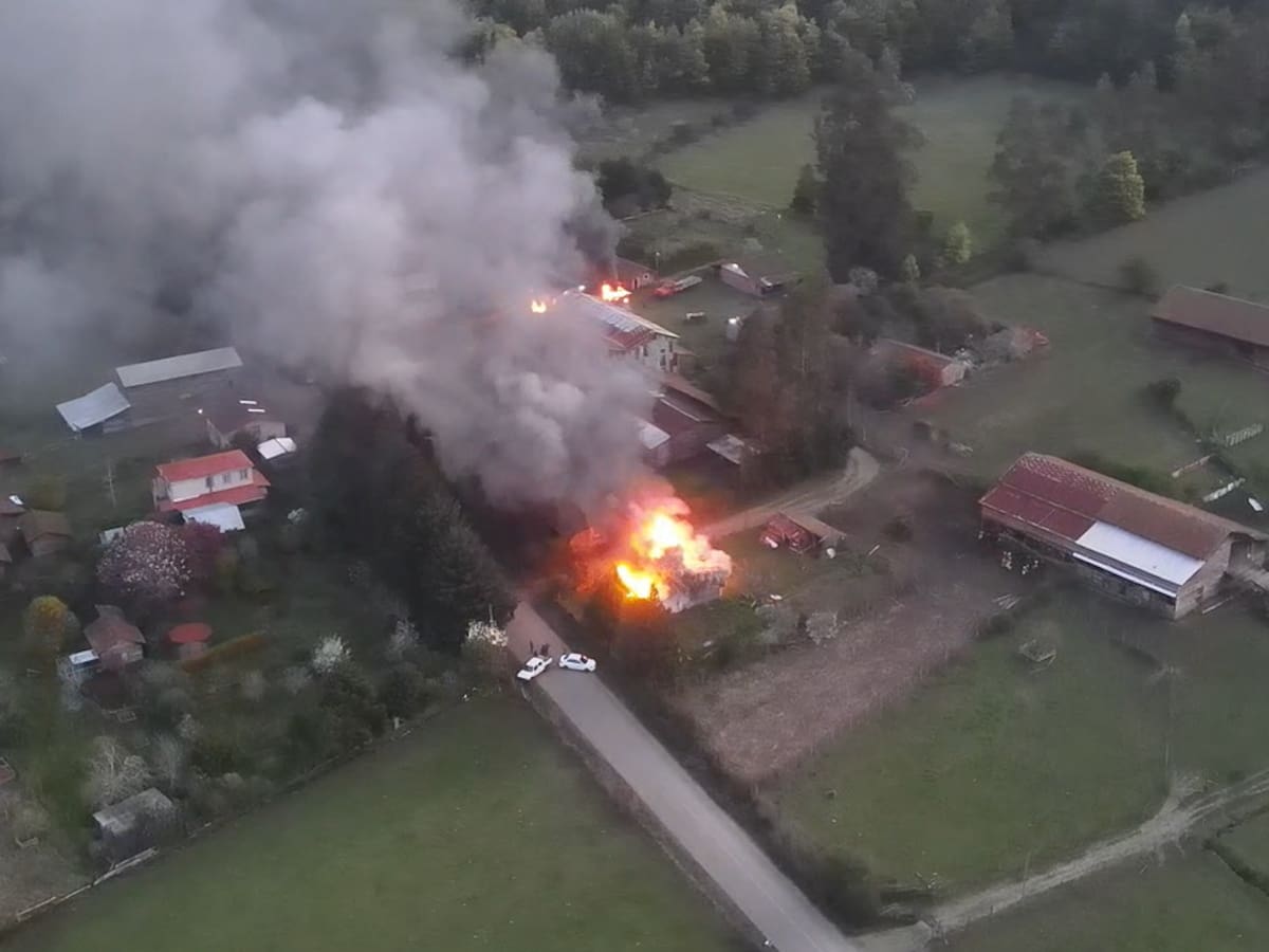 Tras condena de 18 acusados: liberan inéditas imágenes del atentado incendiario al molino Grollmus