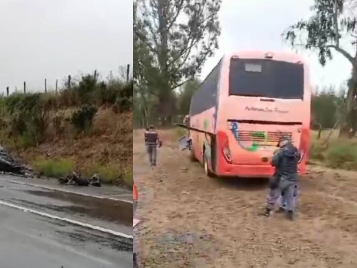 Fatal accidente de tránsito entre bus y vehículo en Casablanca deja dos fallecidos y un menor de edad en estado grave