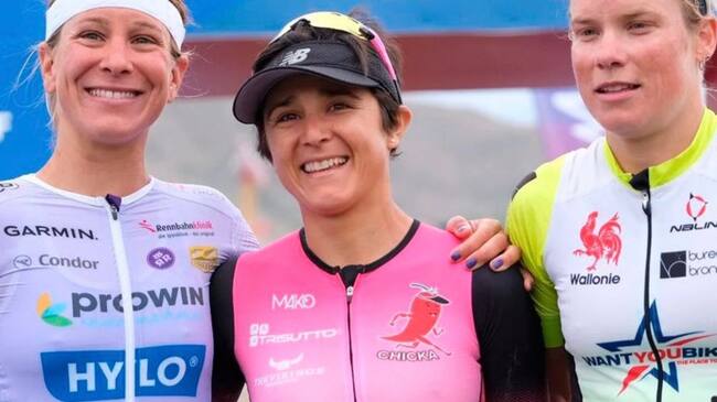Bárbara Riveros se impone en el Triatlón de Alpe d’Huez, en Francia