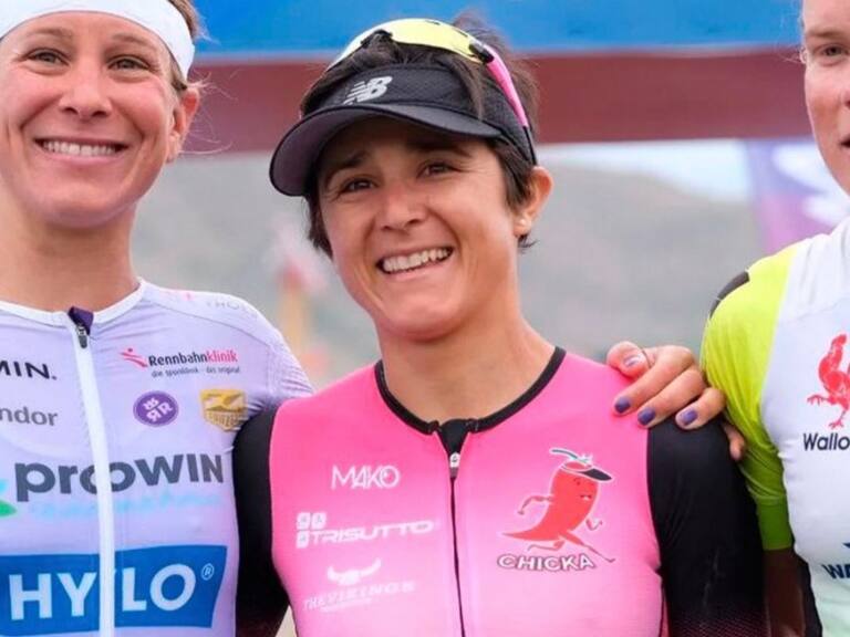 Bárbara Riveros se impone en el Triatlón de Alpe d’Huez, en Francia
