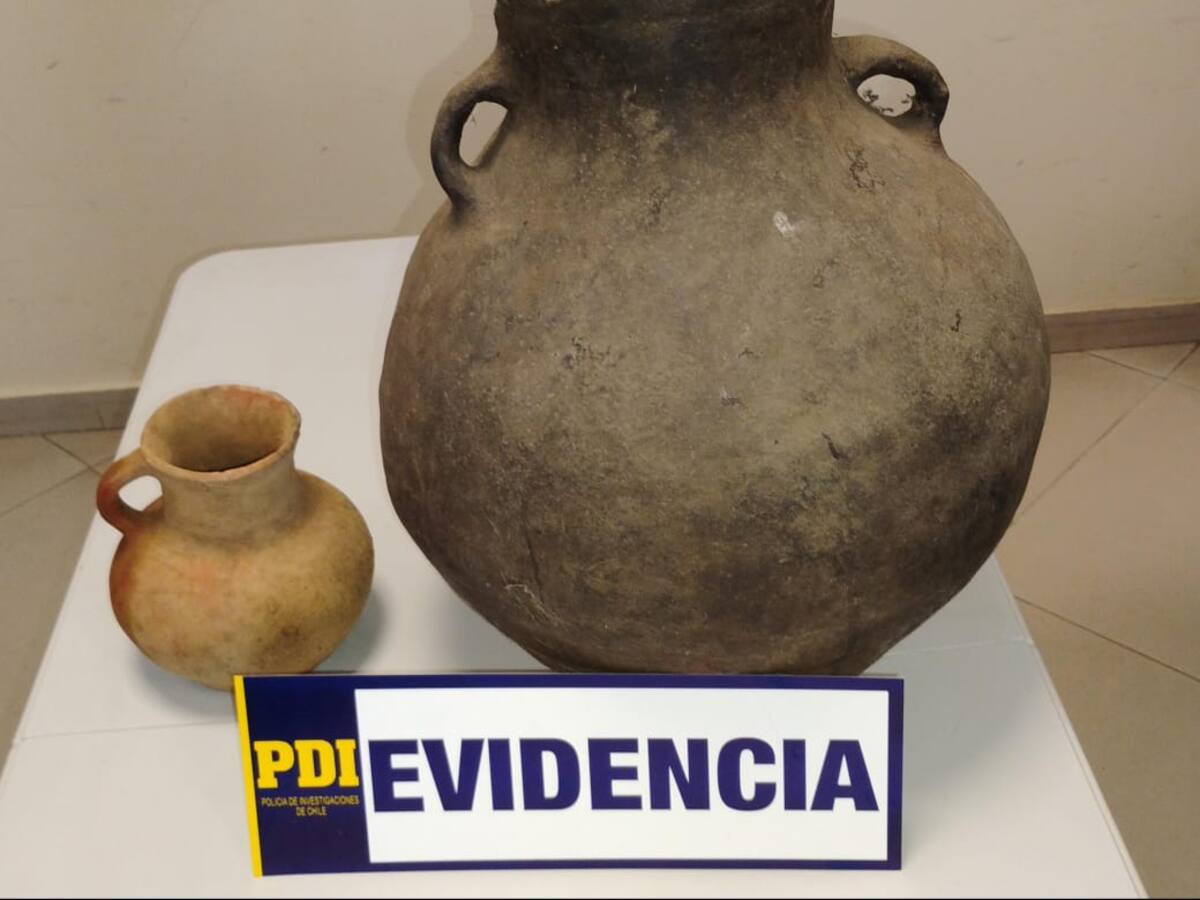 Recuperan piezas arqueológicas de hasta 500 Años en operativo de la PDI en Chol Chol