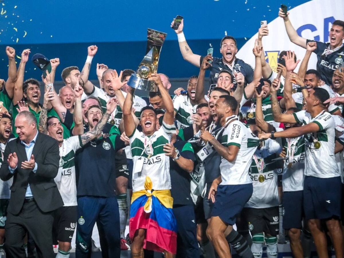 Su equipo salió campeón y ascendió a Primera División: un chileno festeja en el fútbol brasileño