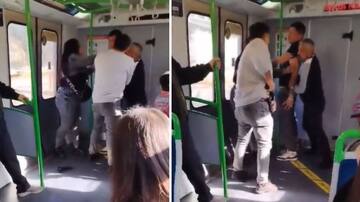 Fue reducido al interior del tren: denuncian a sujeto portando un arma de fuego en vagón del Metro de Valparaíso