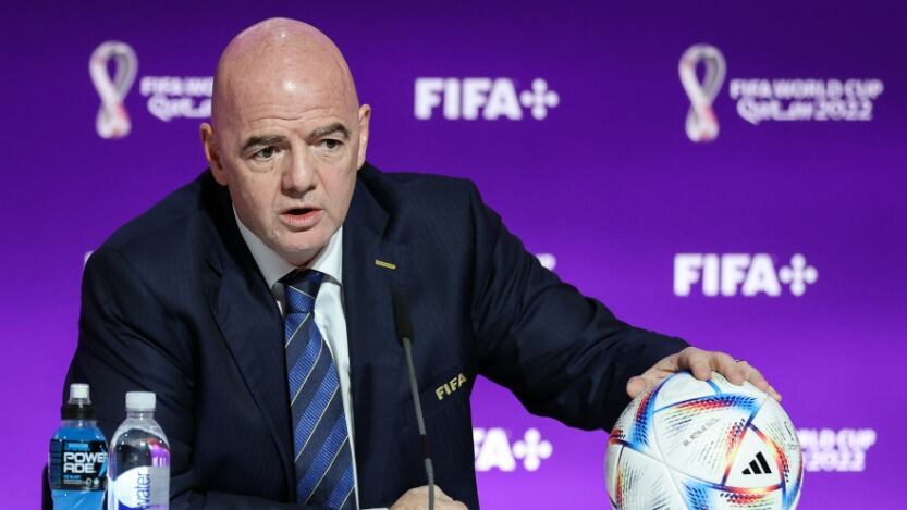 Infantino defiende a Qatar y asegura que Europa debería "pedir perdón por los últimos 3.000 años antes de dar lecciones morales"