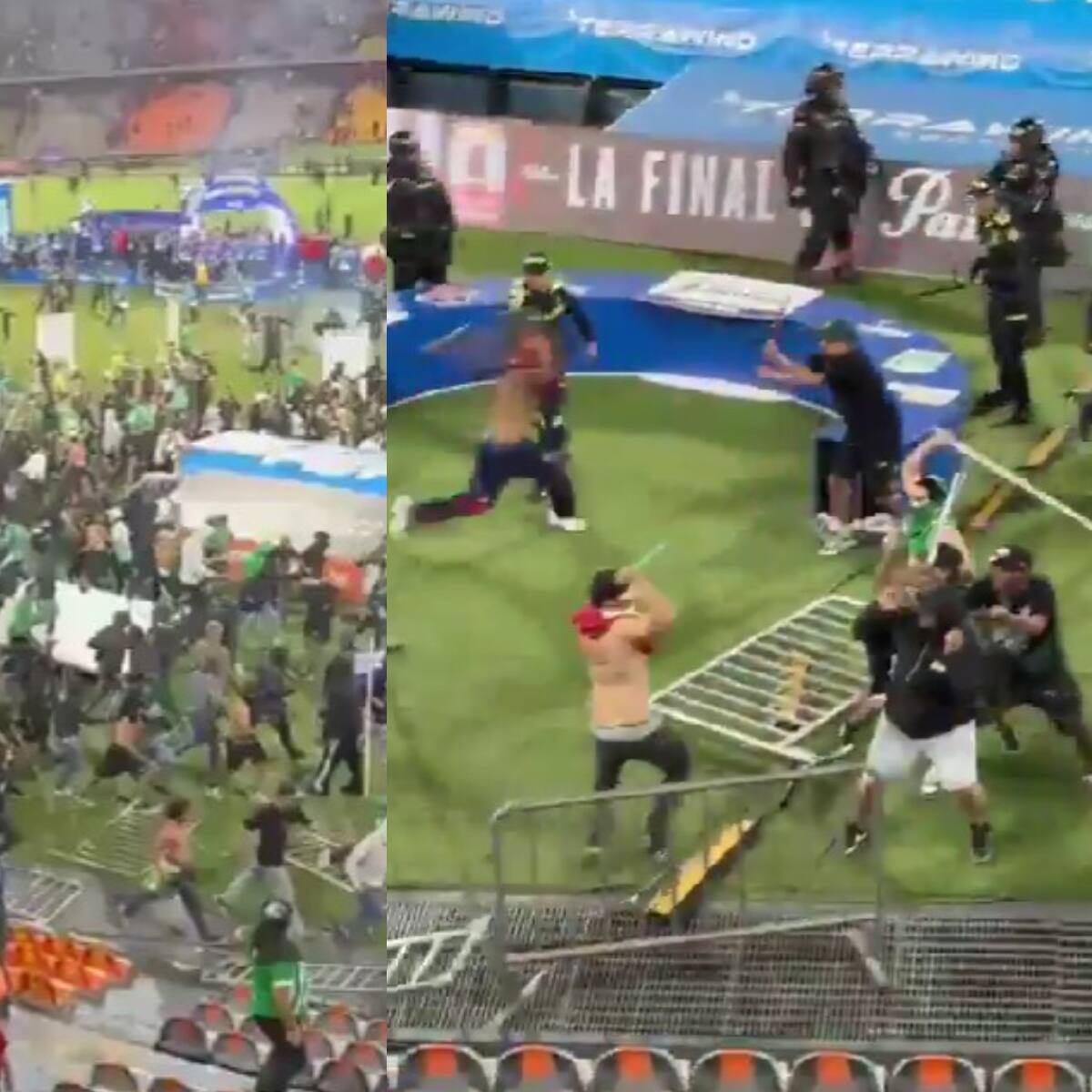 Violencia en la final de la Copa Colombia: hinchas protagonizan batalla campal tras victoria de Atlético Nacional sobre Independiente Medellín