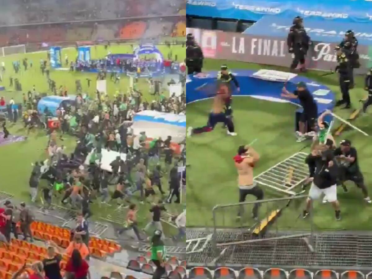 Violencia en la final de la Copa Colombia: hinchas protagonizan batalla campal tras victoria de Atlético Nacional sobre Independiente Medellín