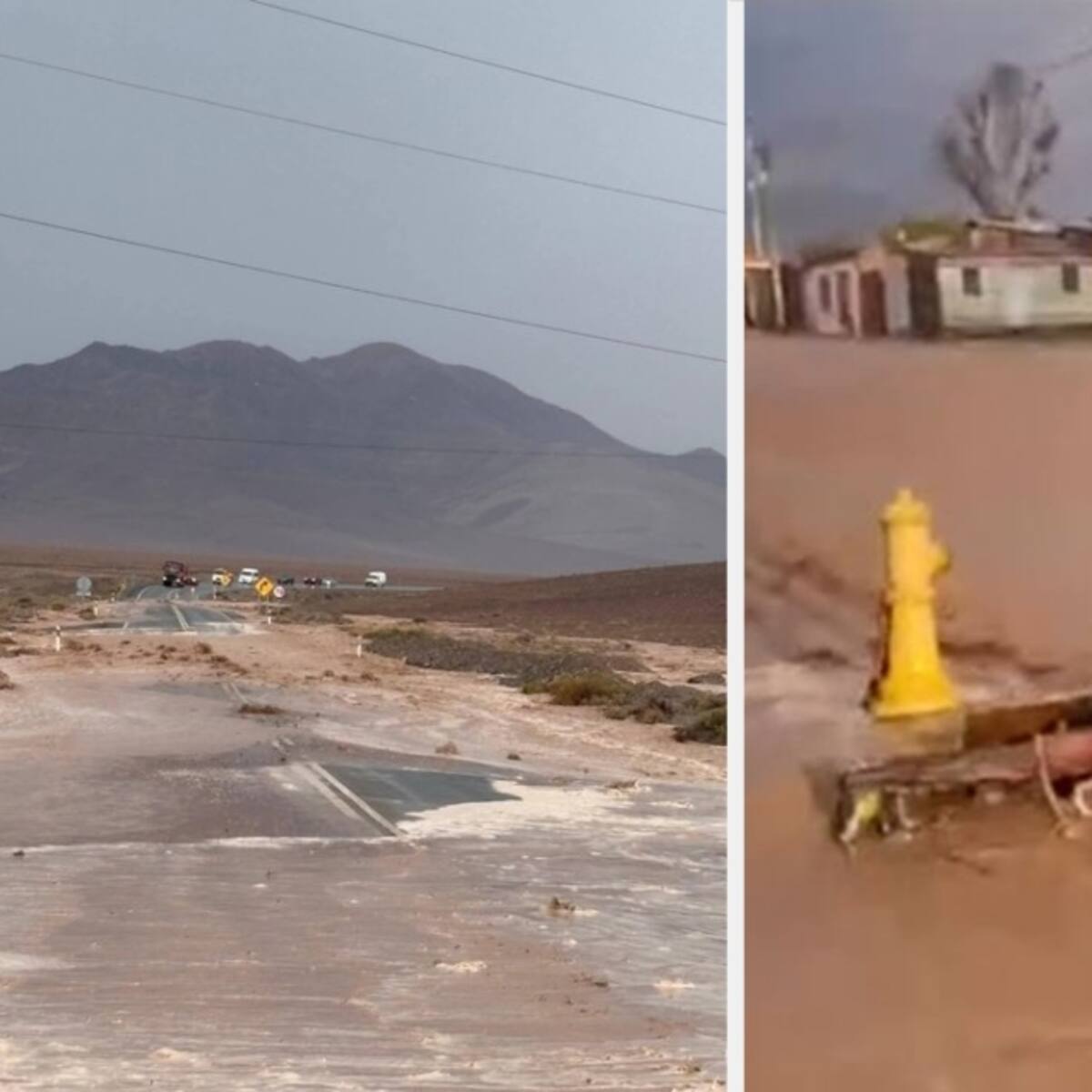 Piden Estado de Emergencia para Diego de Almagro: las imágenes que dejó la inundación en el norte de Chile