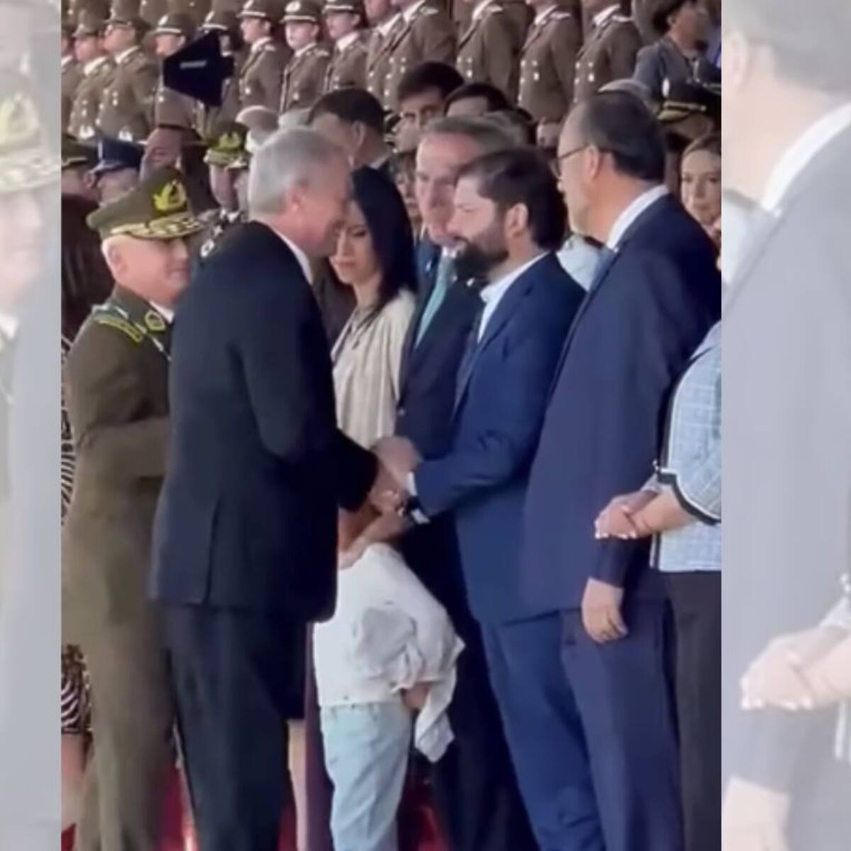 Primer reencuentro político: Presidente Kast y Gabriel Boric coinciden en aniversario de Carabineros de Chile