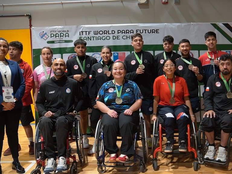 Team Para Chile se luce en torneo internacional de para tenis de mesa en Santiago: delegación obtuvo 13 medallas