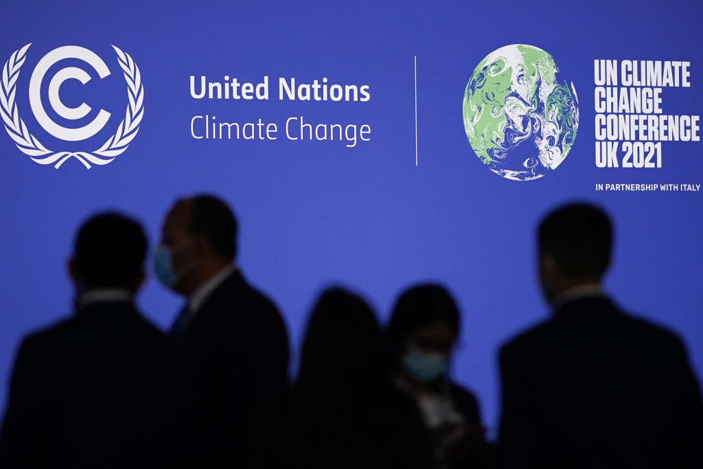 Participantes de las delegaciones en la COP26 de Glasgow en Escocia