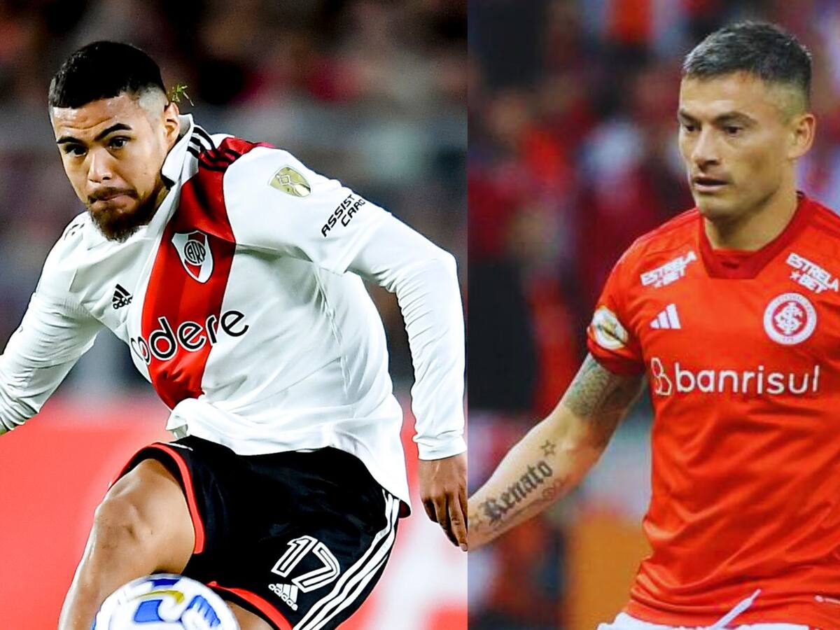 Paulo Díaz y Charles Aránguiz serían titulares en el choque de River e Internacional por Copa Libertadores