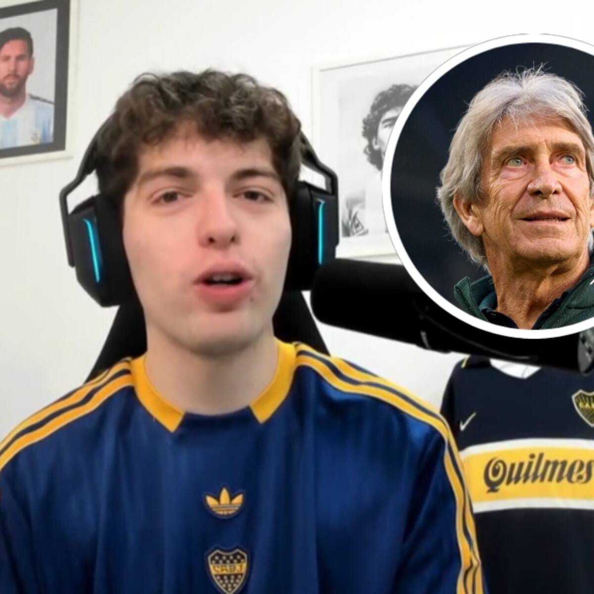 Davoo Xeneize se encontró a Manuel Pellegrini en un avión y vio algo impensado: “Me quedé en shock”