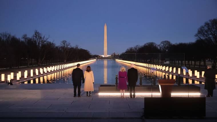 Biden y Harris recordaron a las víctimas del Covid-19 en Washington