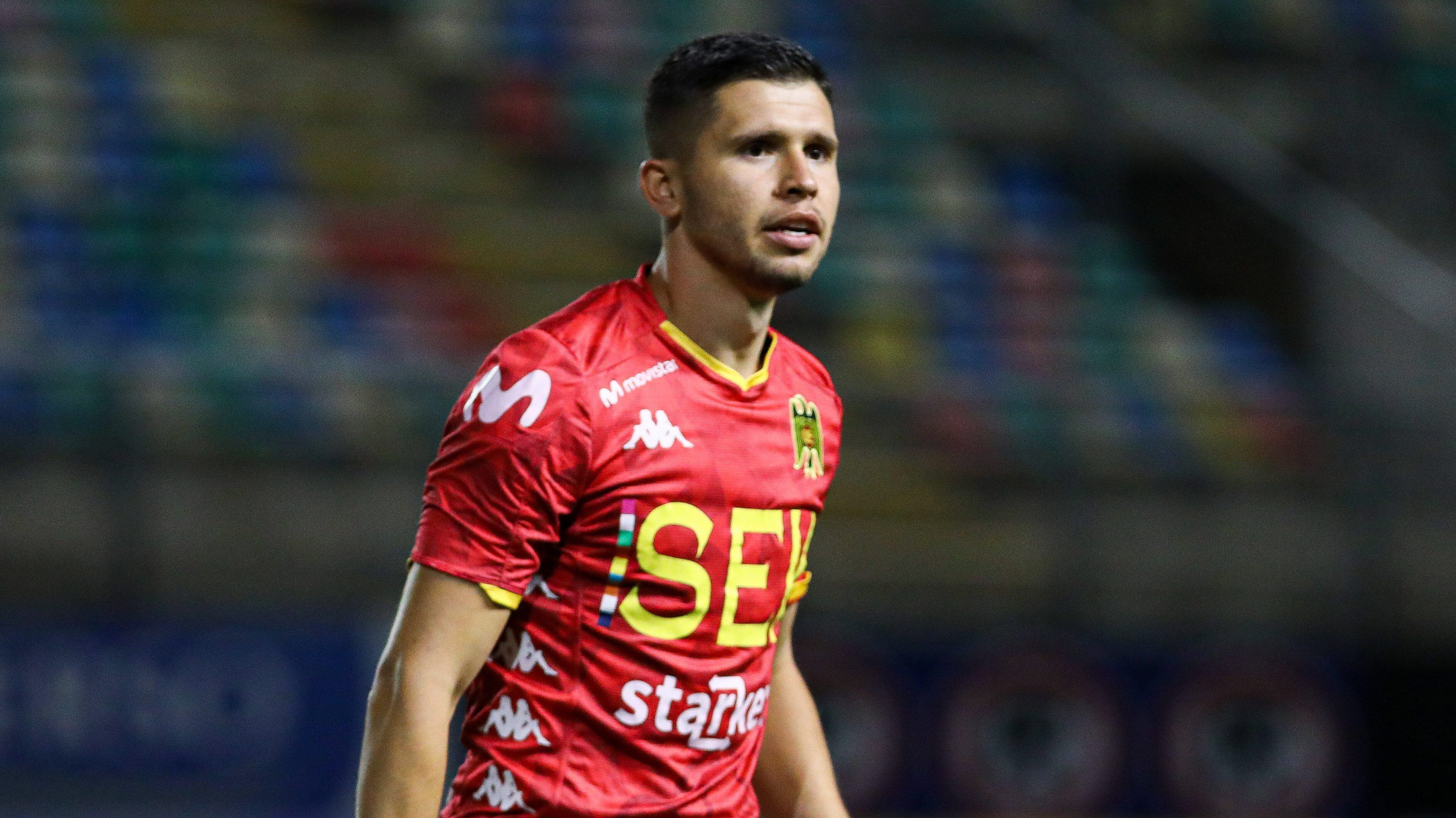 04 DE ENERO DE 2021/SANTIAGOMauro Caballero (c), durante el partido valido por vigsimo sptima fecha del Campeonato Nacional AFP PlanVital 2020, entre Audax Italiano y Unin Espaola, disputado en el Estadio Bicentenario de La Florida.
FOTO: SEBASTIAN ORIA/AGENCIAUNO