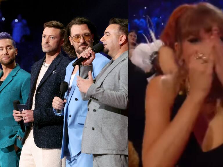 NSYNC se reúne por primera vez en 10 años en los MTV VMA 2023: banda provocó la locura hasta de Taylor Swift