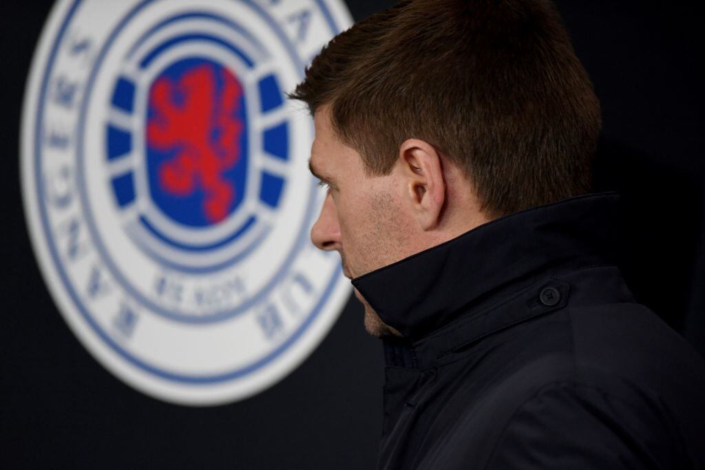 Gerrard como entrenador del Rangers Football Club
