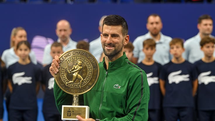 Djokovic logra su título 101 a nivel ATP y benefició a su rival