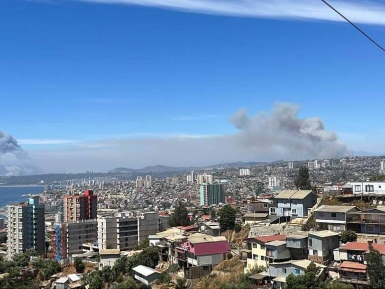 Onemi declara Alerta Roja para Quintero por incendio forestal