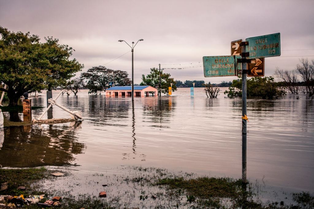 Border Brazil, Uruguay during a winter storm between Bella Union, Uruguay, with Barra do Quarai, Brazil. (Photo by: Giulio Paletta/UCG/Universal Images Group via Getty Images)