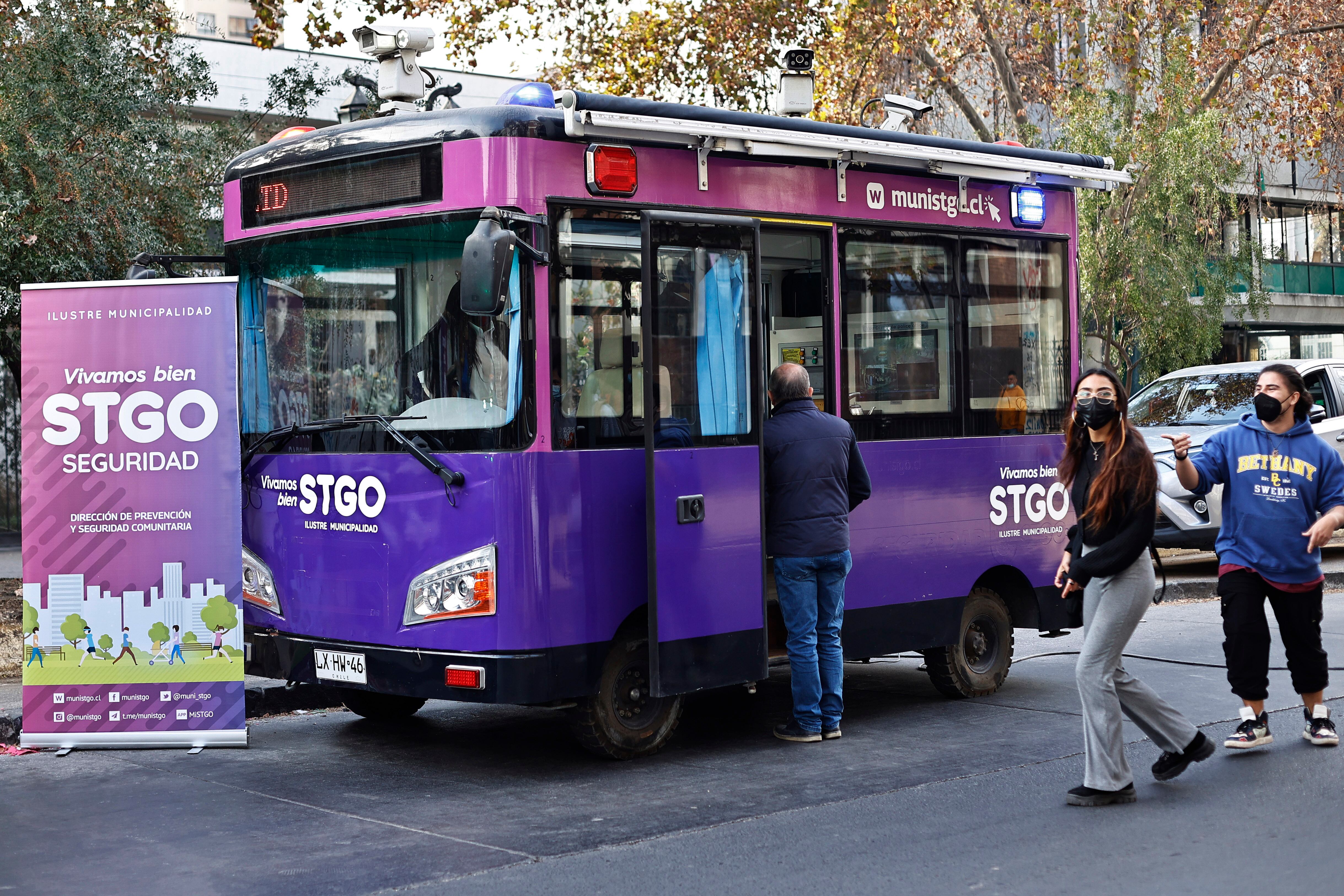 Bus eléctrico de denuncias. / Agencia Uno