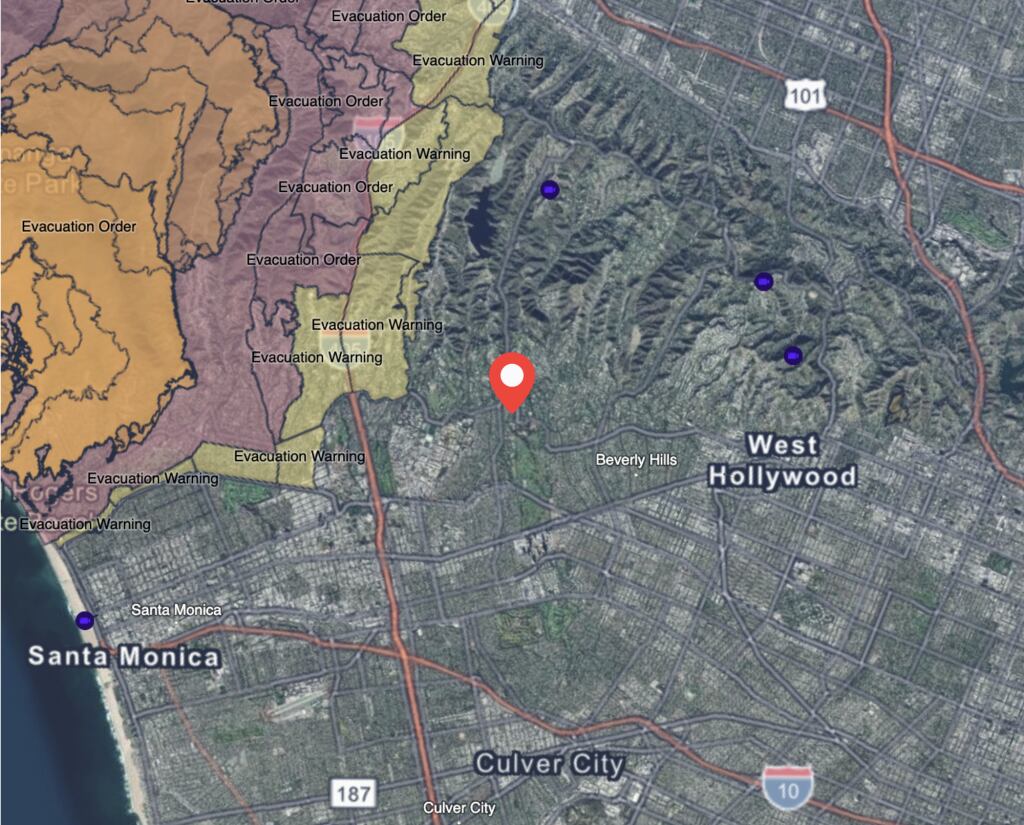 Mapa interactivo del medio KTLA 5.