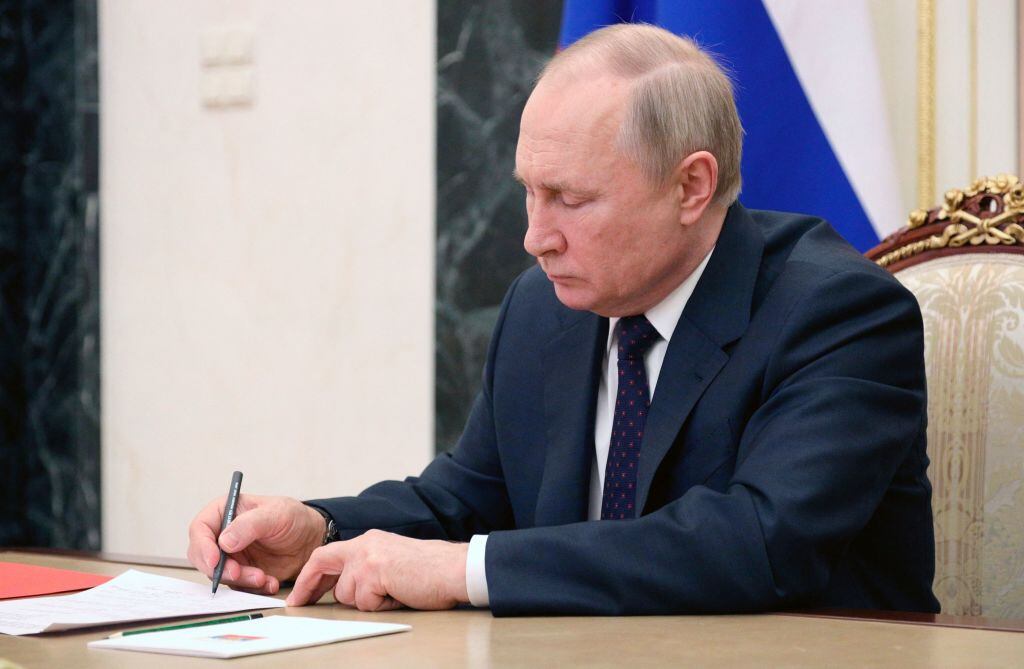 El presidente ruso Vladimir Putin en el Kremlin