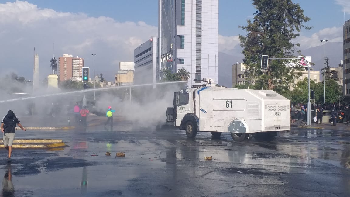 Incidentes en Plaza Baquedano