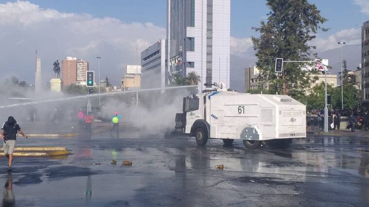 Incidentes en Plaza Baquedano