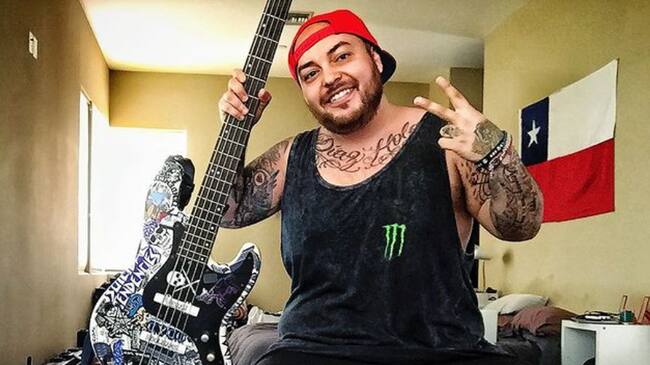 Ra Díaz, bajista chileno de Korn en su gira | Instagram