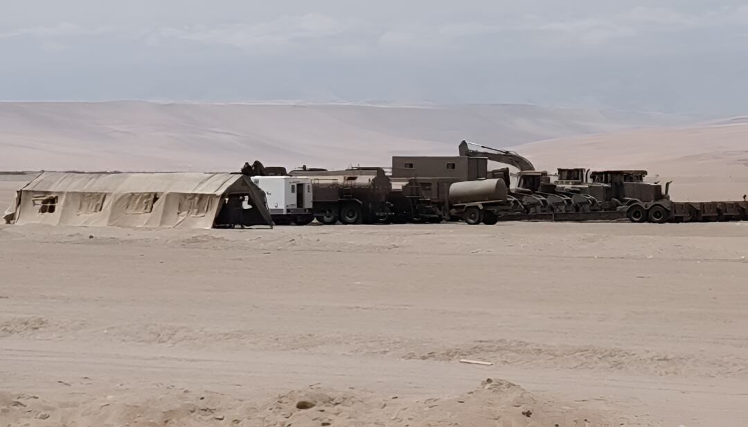 Gobierno inicia despliegue militar y maquinaria para levantar zanjas y vallas de seguridad en frontera norte