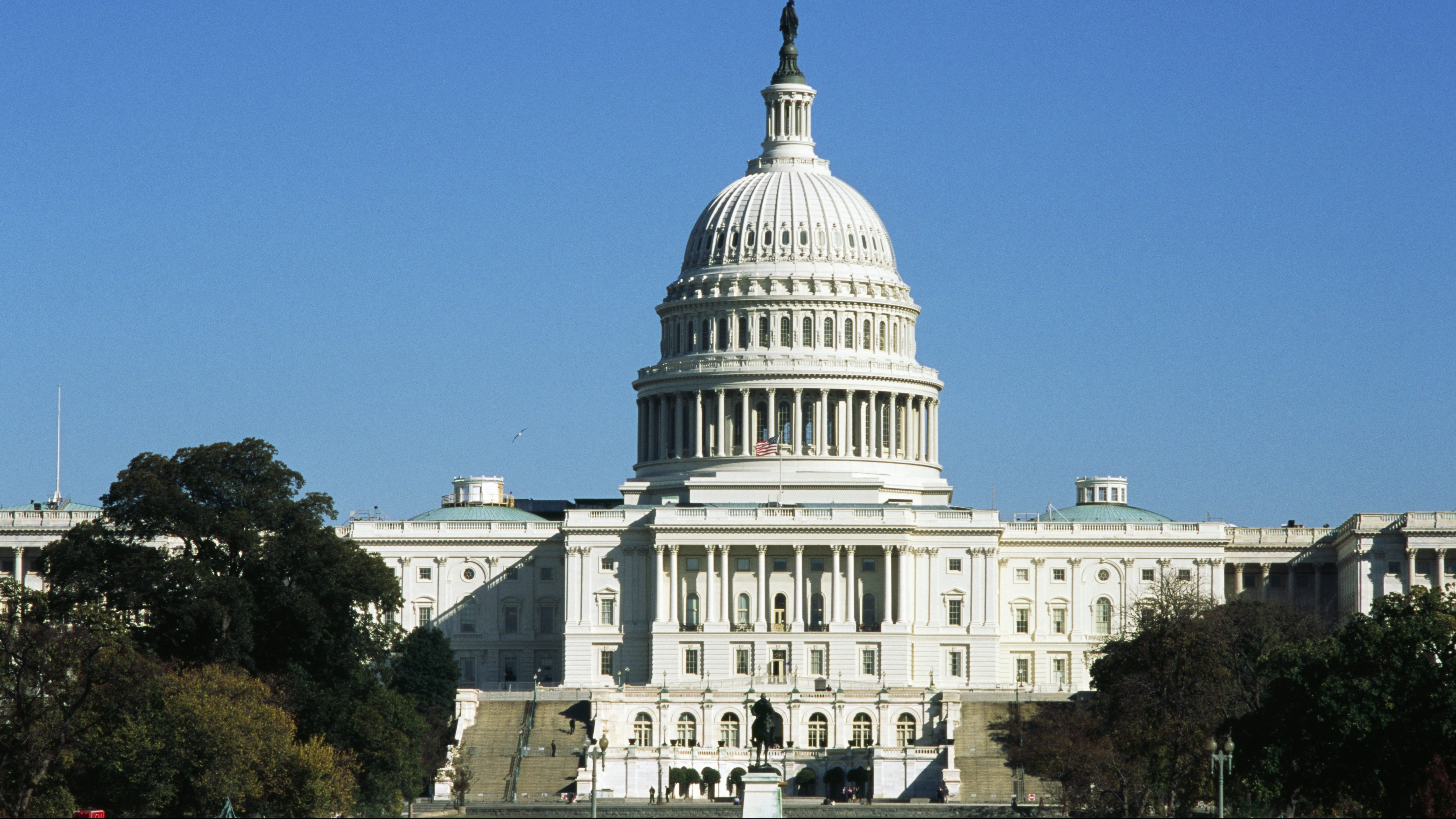 UNITED STATES - OCTOBER 10: The Capitol, seat of the United States Congress, Washington DC, District of Columbia. United States of America, 18th-19th century. (Photo by DeAgostini/Getty Images)