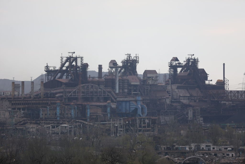 La planta Azovstal en la ciudad de Mariúpol
